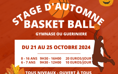 STAGE D’AUTOMNE 2024, LET’S GO!