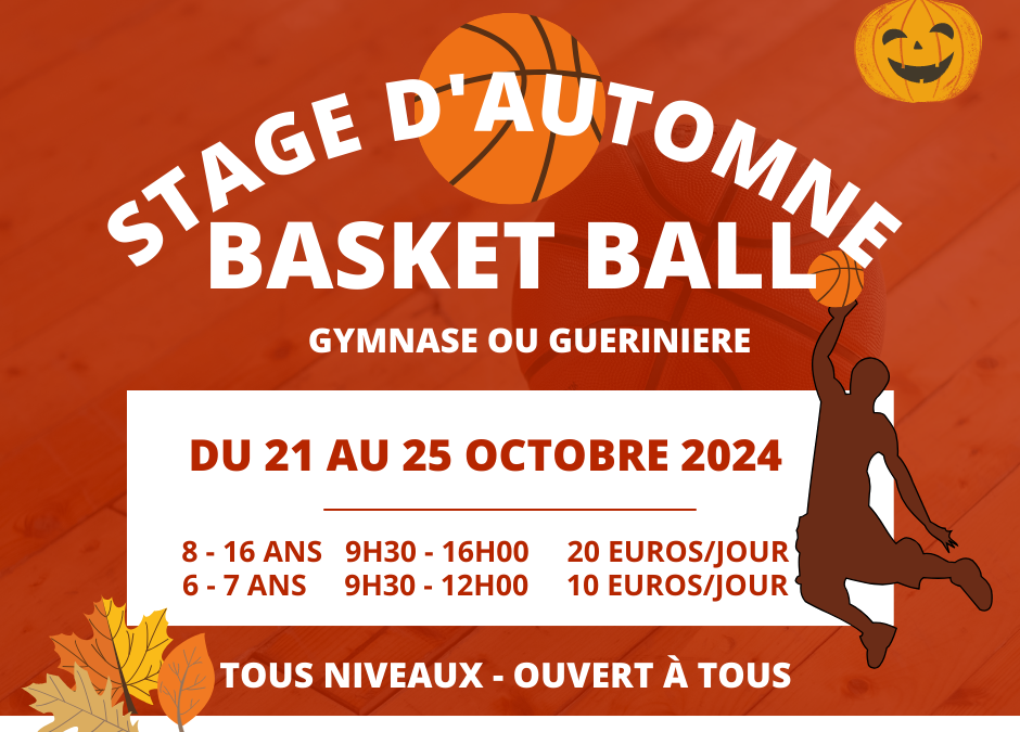 STAGE D’AUTOMNE 2024, LET’S GO!